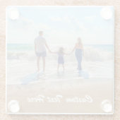 カスタムフォトグラスコースターあなたの写真と文字 ガラスコースター (裏面)