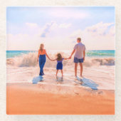 カスタムフォトグラスコースターのお気に入りの写真 ガラスコースター (正面)