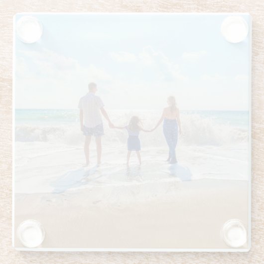 カスタムフォトグラスコースターのお気に入りの写真 ガラスコースター (裏面)