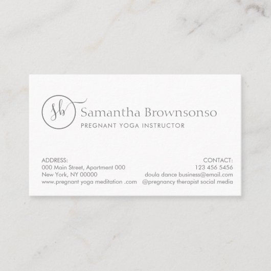 カスタムフォトグラディッド誕生コーチ 名刺 (正面)