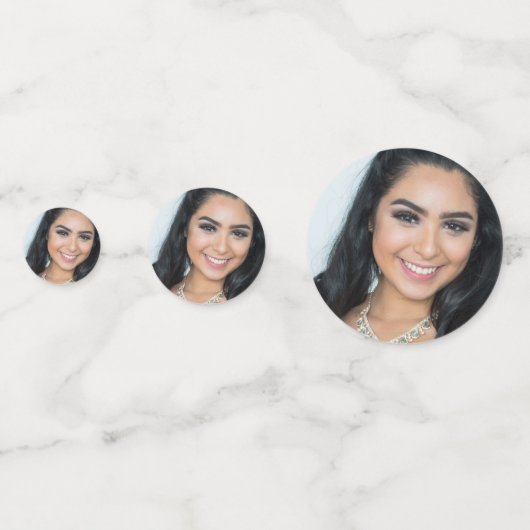 カスタムフォトグラムブルーグリッタードリップキンセアニラ コンフェッティ (裏面)