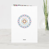 カスタムフォトグリーティンググレーパープルクリスマススター シーズンカード (裏面)