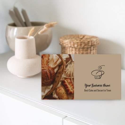 カスタムフォトケーキベーカリーショップQRコード 名刺