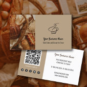 カスタムフォトケーキベーカリーショップQRコード 名刺