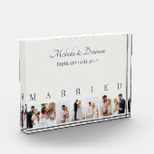 カスタムフォトコラージオフホワイト7写真結婚ズ フォトブロック (左)