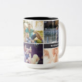 カスタムフォトコラージグランパツートーンマグカップ ツートーンマグカップ (正面右)