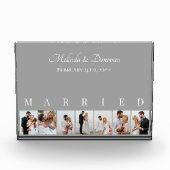 カスタムフォトコラージグレイ7写真結婚ズ フォトブロック (正面)