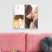 カスタムフォトコラージュのキャンバス – 白い枠 キャンバスプリント (インサイチュ (リビング))