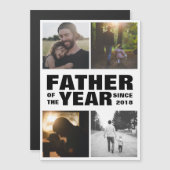カスタムフォトコラージュの父の日の磁気カード (正面/裏面)