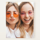 カスタムフォトコラージュインスタグラムシモダンックトレンディー プランナー手帳 (裏面)