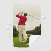 カスタムフォトコラージュシンプルゴルフタオル ゴルフタオル (インサイチュ)