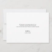 カスタムフォトコラージュシンプルベビー サンキューカード (裏面)