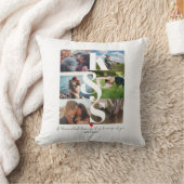 カスタムフォトコラージュパーソナライズされたカップルギフト クッション (ブランケット)