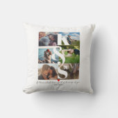 カスタムフォトコラージュパーソナライズされたカップルギフト クッション (正面)
