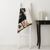 カスタムフォトコラージュパーソナライズされたブラック シェルパブランケット (インサイチュ)