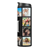 カスタムフォトコラージュパーソナライズされたブラック タンブラー (回転右)