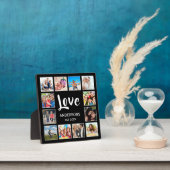 カスタムフォトコラージュパーソナライズされたブラック フォトプラーク (インサイチュ)