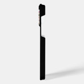 カスタムフォトコラージュパーソナライズされたブラック iPhoneケース (左側面)