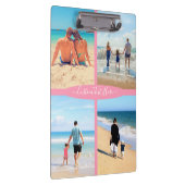 カスタムフォトコラージュファミリーラブパーソナライズされた文字 クリップボード (右)