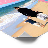 カスタムフォトコラージュファミリーラブパーソナライズされた文字 ポスター (角)