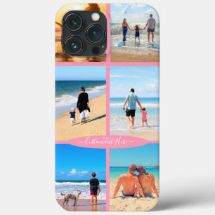 カスタムフォトコラージュファミリーラブパーソナライズされた文字 iPhone 13 PRO MAXケース