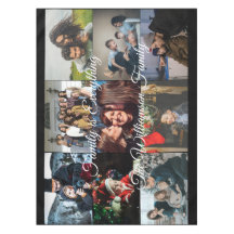 カスタムフォトコラージュファミリー名9家族写真  