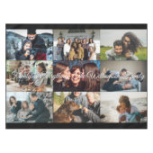 カスタムフォトコラージュファミリー名9家族写真  テーブルクロス (正面(横))