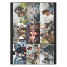 カスタムフォトコラージュファミリー名9家族写真 