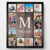カスタムフォトコラージュファ素朴ームハウスファミリー フォトプラーク (正面)
