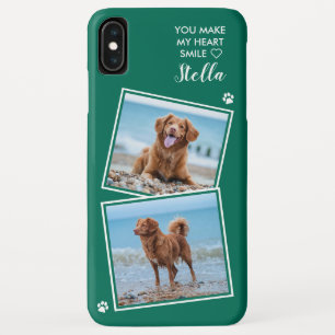 カスタムフォトコラージュペットドッグ猫名かわいい写真 iPhone XS MAXケース
