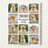 カスタムフォトコラージュモダン独自の年を作成 プランナー手帳 (裏面)