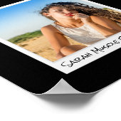 カスタムフォトコラージュレトロインスタントプリントとメモ ポスター (角)