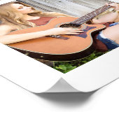 カスタムフォトコラージュ卒業生へようこそ ポスター (角)