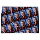 カスタムフォトコラージュ大パーソナライズされた抱き枕 ラージペーパーバッグ (正面)