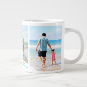 カスタムフォトコラージュ文字マグカップあなたの写真デザイン ジャンボコーヒーマグカップ (右)