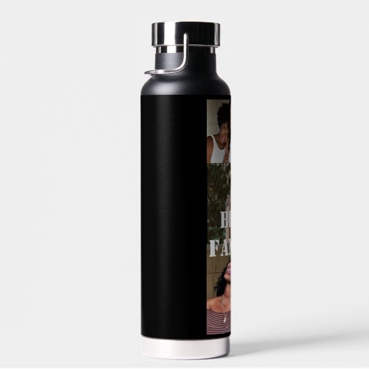 カスタムフォトコラージュ最高のファミリ独自の作成 ウォーターボトル (右面)