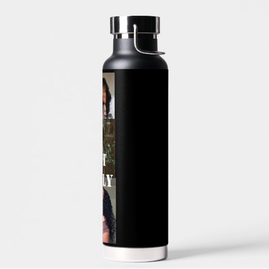 カスタムフォトコラージュ最高のファミリ独自の作成 ウォーターボトル (左面)