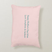 カスタムフォトコラージュ母の日ハンドレット アクセントクッション (裏面(縦))