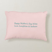 カスタムフォトコラージュ母の日ハンドレット アクセントクッション (裏面)