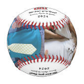 カスタムフォトコラージュ父の日 野球ボール (正面)