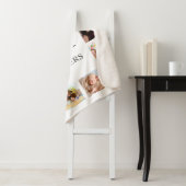 カスタムフォトコラージュ白パーソナライズされた色 シェルパブランケット (インサイチュ)