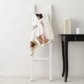 カスタムフォトコラージュ白パーソナライズされた色 シェルパブランケット (インサイチュ)