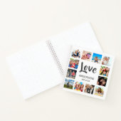 カスタムフォトコラージュ白パーソナライズされた色 ノートブック (内部)