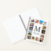 カスタムフォトコラージュ白パーソナライズされた色 ノートブック (内部)