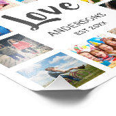 カスタムフォトコラージュ白パーソナライズされた色 フォトプリント (角)