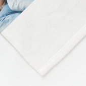 カスタムフォトコラージュ白パーソナライズされた色 フリースブランケット (角)