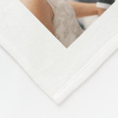 カスタムフォトコラージュ白パーソナライズされた色 フリースブランケット (角)