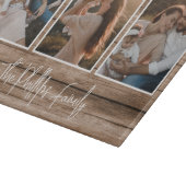 カスタムフォトコラージュ素朴ウッド カッティングボード (角)