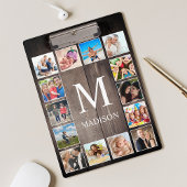 カスタムフォトコラージュ素朴ファームハウスファミリー クリップボード