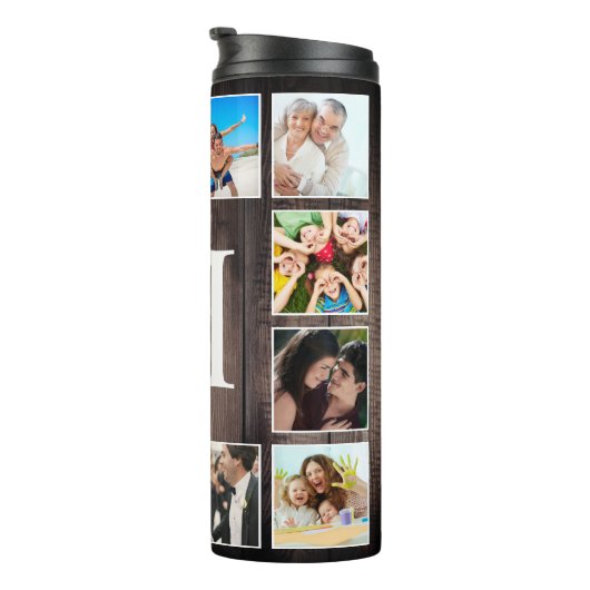 カスタムフォトコラージュ素朴ファームハウスファミリー タンブラー (回転右)